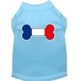 thumbnail image 1 of Pet Dog  Cat Shirt Screen Printed, "Bone Flag France", 1 of 11