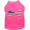 thumbnail image 1 of Pet Dog  Cat Shirt Screen Printed, "Bone Shaped American Flag", 1 of 10