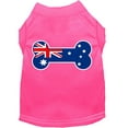 thumbnail image 1 of Pet Dog  Cat Shirt Screen Printed, "Bone Shaped Australian Flag", 1 of 10
