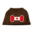 thumbnail image 1 of Pet Dog  Cat Shirt Screen Printed, "Bone Shaped Canadian Flag", 1 of 2