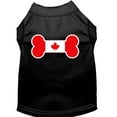 thumbnail image 1 of Pet Dog  Cat Shirt Screen Printed, "Bone Shaped Canadian Flag", 1 of 10