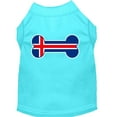 thumbnail image 1 of Pet Dog  Cat Shirt Screen Printed, "Bone Shaped Iceland Flag", 1 of 10