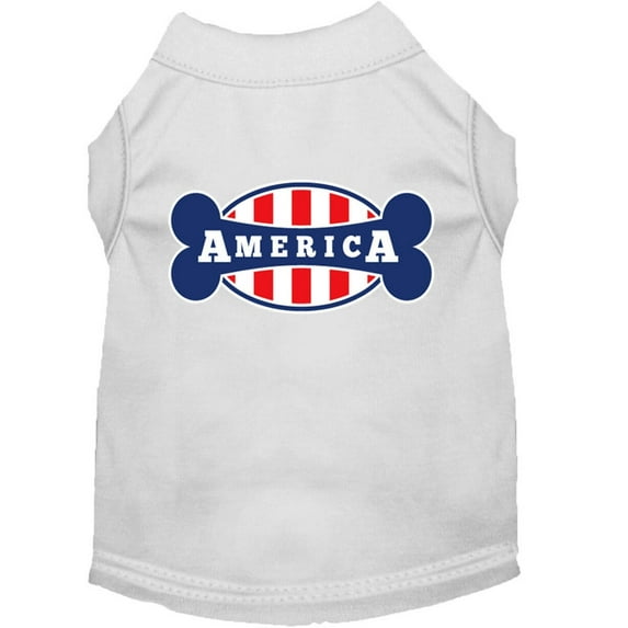 Pet Dog Cat Shirt Screen Printed, "Bonely In America"