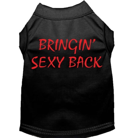 Pet Dog Cat Shirt Screen Printed, "Bringin Sexy Back"