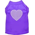 thumbnail image 1 of Pet Dog  Cat Shirt Screen Printed, "Chevron Heart", 1 of 10