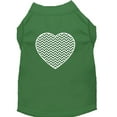 thumbnail image 1 of Pet Dog  Cat Shirt Screen Printed, "Chevron Heart", 1 of 10
