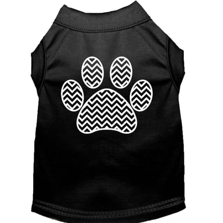 Pet Dog Cat Shirt Screen Printed, "Chevron Paw"