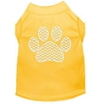 thumbnail image 1 of Pet Dog  Cat Shirt Screen Printed, "Chevron Paw", 1 of 11