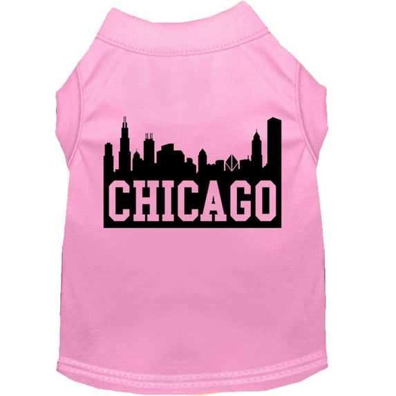 Pet Dog Cat Shirt Screen Printed, "Chicago Skyline"