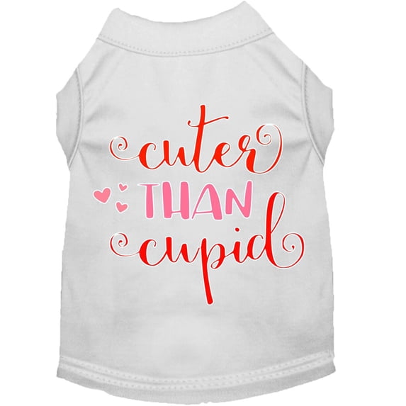 Pet Dog Cat Shirt Screen Printed, "Cuter Than Cupid"