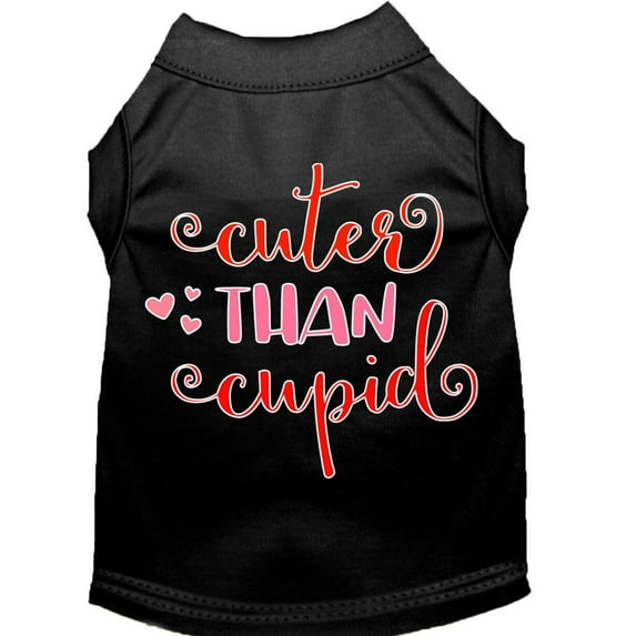 Pet Dog Cat Shirt Screen Printed, "Cuter Than Cupid"