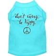 thumbnail image 1 of Pet Dog  Cat Shirt Screen Printed, "Don't Worry, Be Hippy", 1 of 10