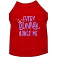 thumbnail image 1 of Pet Dog  Cat Shirt Screen Printed, "Every Bunny Loves Me", 1 of 10