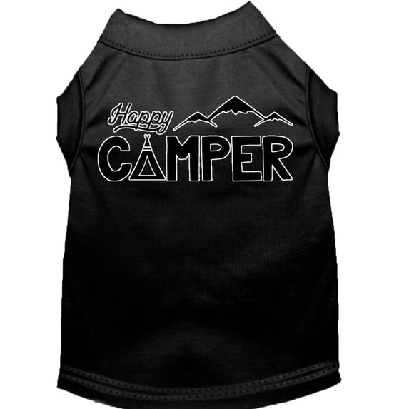 Pet Dog Cat Shirt Screen Printed, "Happy Camper"