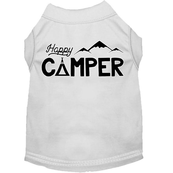 Pet Dog Cat Shirt Screen Printed, "Happy Camper"