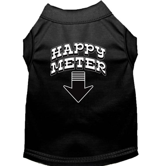 Pet Dog Cat Shirt Screen Printed, "Happy Meter"