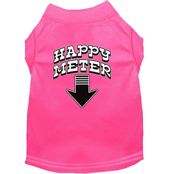 Pet Dog Cat Shirt Screen Printed, "Happy Meter"
