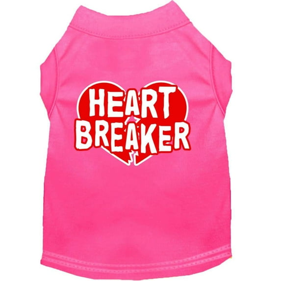 Pet Dog Cat Shirt Screen Printed, "Heart Breaker"