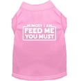 thumbnail image 1 of Pet Dog  Cat Shirt Screen Printed, "Hungry I Am, Feed Me You Must", 1 of 10