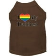 thumbnail image 1 of Pet Dog  Cat Shirt Screen Printed, "I Heart My Daddies", 1 of 11