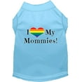 thumbnail image 1 of Mirage Pet I Heart my Mommies Screen Print Dog Shirt Baby Blue XS, 1 of 10
