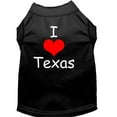 thumbnail image 1 of Pet Dog  Cat Shirt Screen Printed, "I Love Texas", 1 of 9