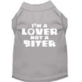 thumbnail image 1 of Pet Dog  Cat Shirt Screen Printed, "I'm A Lover, Not A Biter", 1 of 10