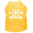 thumbnail image 1 of Pet Dog  Cat Shirt Screen Printed, "I'm A Lover, Not A Biter", 1 of 11