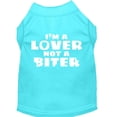 thumbnail image 1 of Pet Dog  Cat Shirt Screen Printed, "I'm A Lover, Not A Biter", 1 of 10