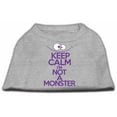 thumbnail image 1 of Pet Dog  Cat Shirt Screen Printed, "Keep Calm I'm Not A Monster", 1 of 10