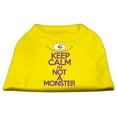 thumbnail image 1 of Pet Dog  Cat Shirt Screen Printed, "Keep Calm I'm Not A Monster", 1 of 10