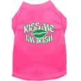 thumbnail image 1 of Kiss Me I'm Irish Screen Print Shirt Bright Pink XS (8), 1 of 10