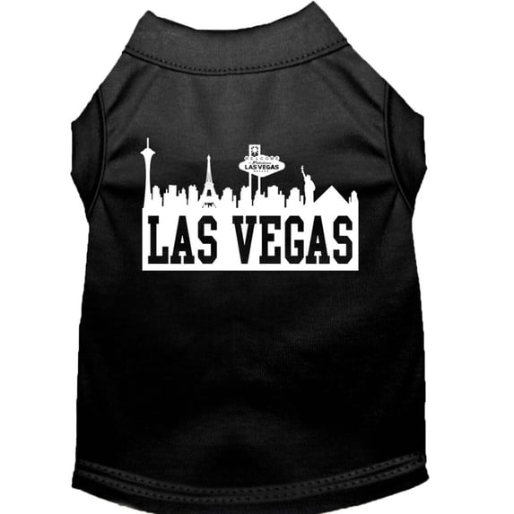 Pet Dog Cat Shirt Screen Printed, "Las Vegas Skyline"