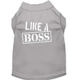 thumbnail image 1 of Like a Boss Screen Print Shirt Grey Lg (14), 1 of 9