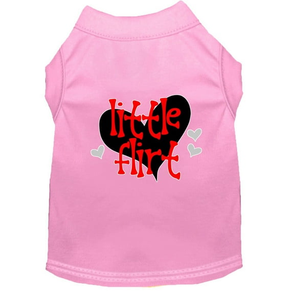 Pet Dog Cat Shirt Screen Printed, "Little Flirt"