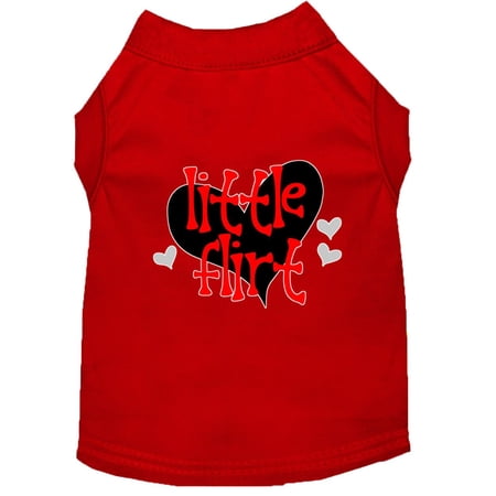 Pet Dog Cat Shirt Screen Printed, "Little Flirt"