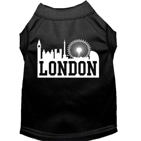 Pet Dog Cat Shirt Screen Printed, "London Skyline"