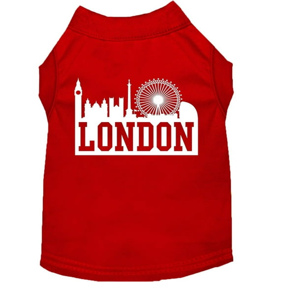 Pet Dog Cat Shirt Screen Printed, "London Skyline"