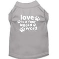 thumbnail image 1 of Love is a Four Leg Word Screen Print Shirt Grey XXL (18), 1 of 9