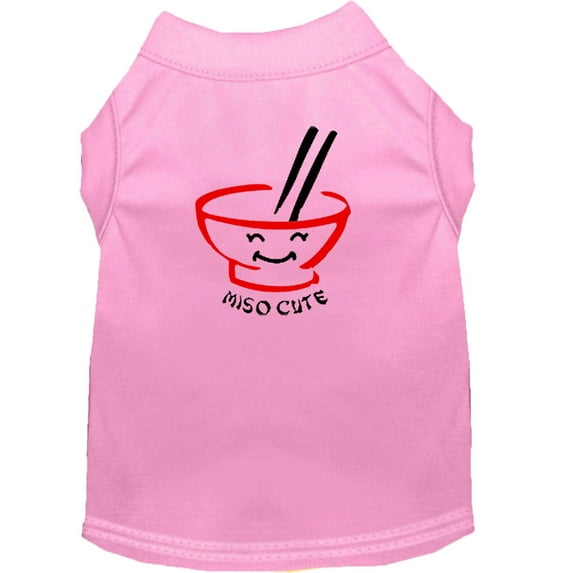 Pet Dog Cat Shirt Screen Printed, "Miso Cute"