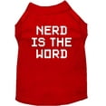 thumbnail image 1 of Nerd is the Word Screen Print Shirt Red XXXL(20), 1 of 9