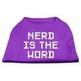 thumbnail image 1 of Nerd is the Word Screen Print Shirt Purple XS (8), 1 of 9