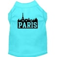thumbnail image 1 of Paris Skyline Screen Print Shirt Aqua XXL (18), 1 of 10