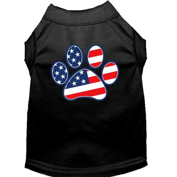 Pet Dog Cat Shirt Screen Printed, "Patriotic Paw"