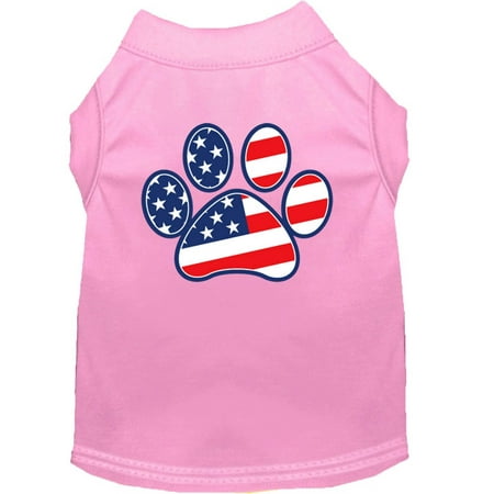 Pet Dog Cat Shirt Screen Printed, "Patriotic Paw"