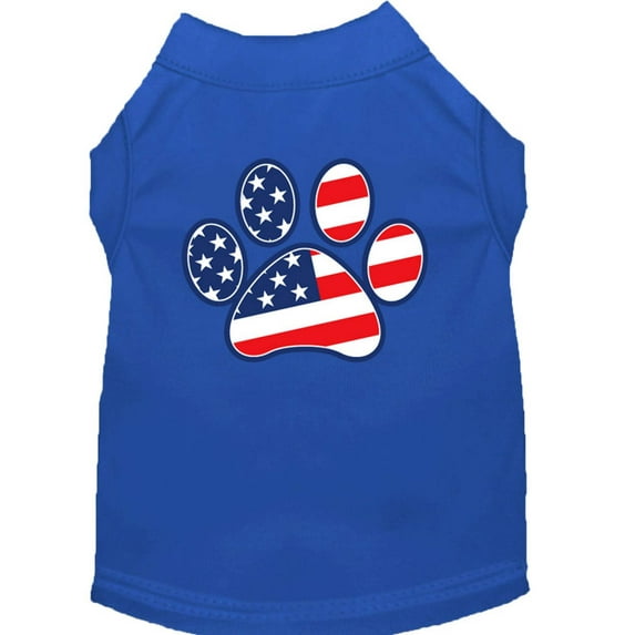Pet Dog Cat Shirt Screen Printed, "Patriotic Paw"