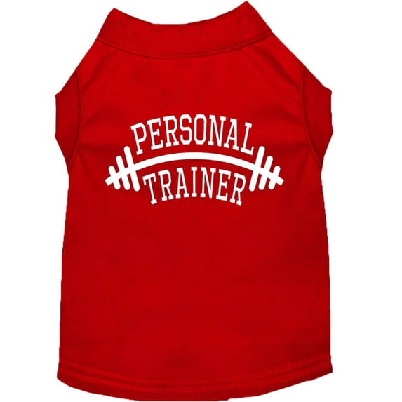 Personal Trainer Screen Print Shirt Red Sm (10)