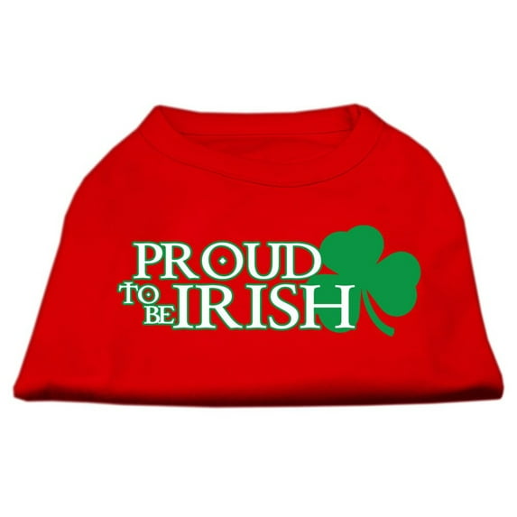 Pet Dog Cat Shirt Screen Printed, "Proud To Be Irish"