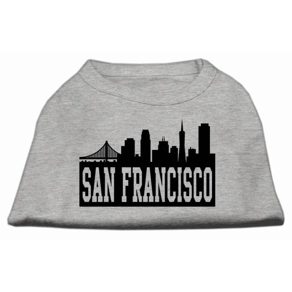 San Francisco Skyline Screen Print Shirt Grey XL (16)