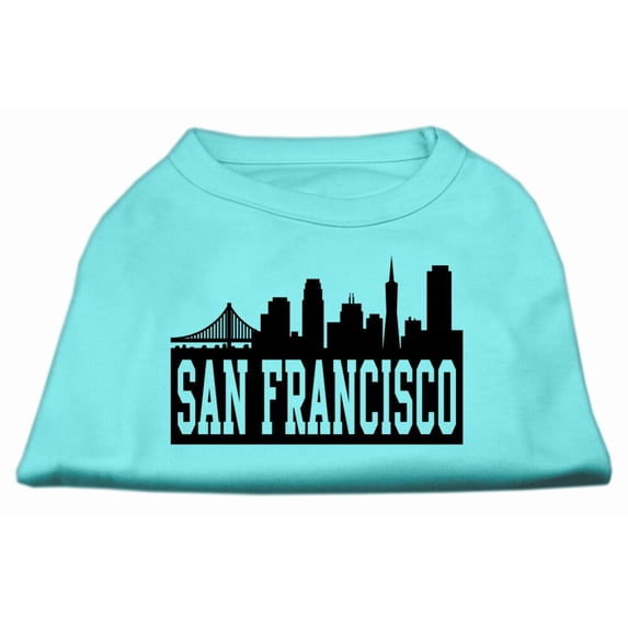 Pet Dog Cat Shirt Screen Printed, "San Francisco Skyline"